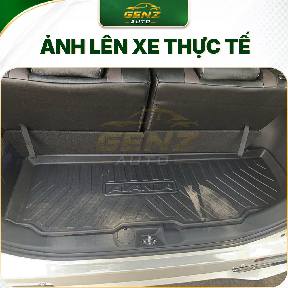 Lót cốp Toyota Avanza 2018 - Nay - Nhựa dẻo TPO Không mùi, Chuẩn khít form xe, Chống thấm nước