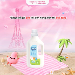 Nước Giặt Xả Cho Bé Sachi 2kg Hương Thơm Dịu Nhẹ, Làm Sạch Vết Bẩn, Làm Mềm và Giữ Bền Màu Vải