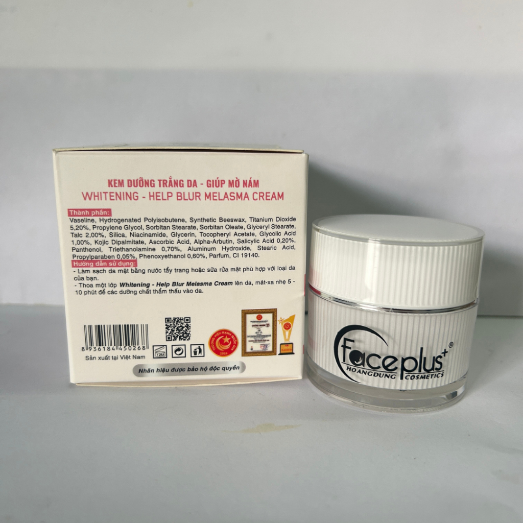 Kem Face plus Dưỡng Trắng Da - Mờ Nám Ngừa Tàn Nhang Đều Màu Da B5 10g [Trắng Đỏ]