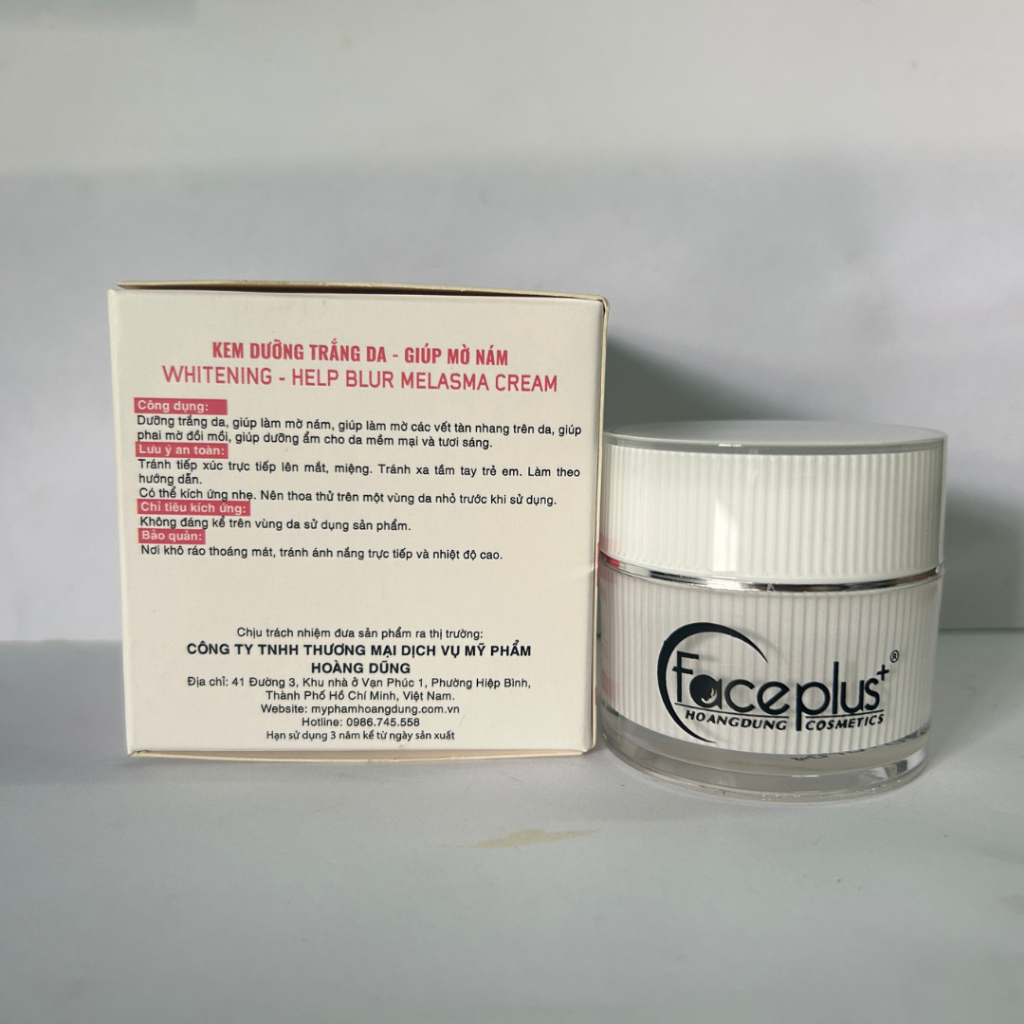 Kem Face plus Dưỡng Trắng Da - Mờ Nám Ngừa Tàn Nhang Đều Màu Da B5 10g [Trắng Đỏ]