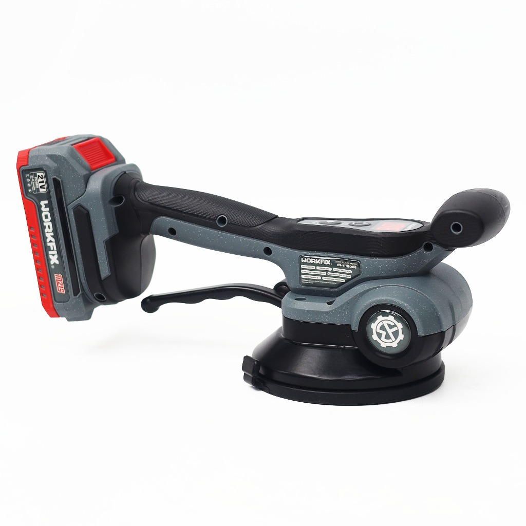 Máy rung lát gạch WORKFIX WF-TTM8008S Độ rung 9000rpm Máy ốp lát hít gạch mini lực hút 80kg điều chỉnh 8 tốc độ rung