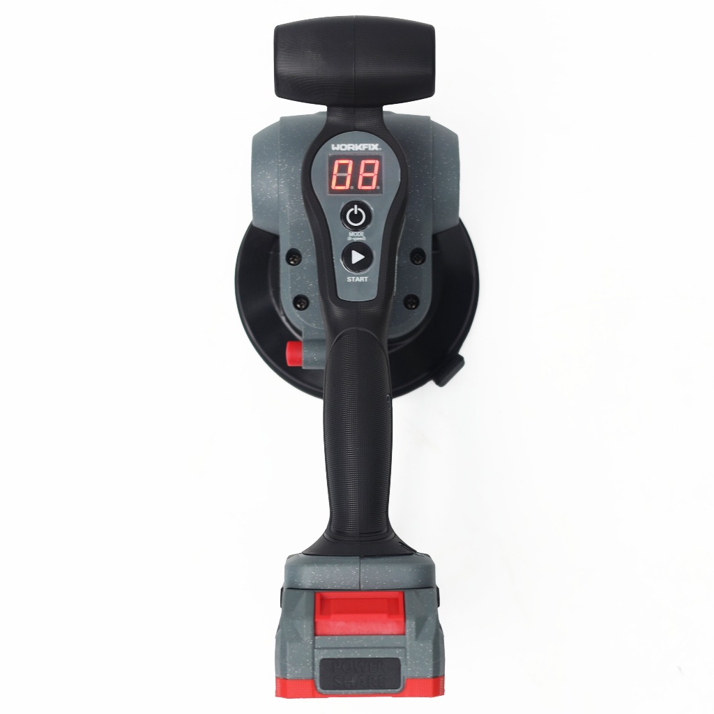 Máy rung lát gạch WORKFIX WF-TTM8008S Độ rung 9000rpm Máy ốp lát hít gạch mini lực hút 80kg điều chỉnh 8 tốc độ rung