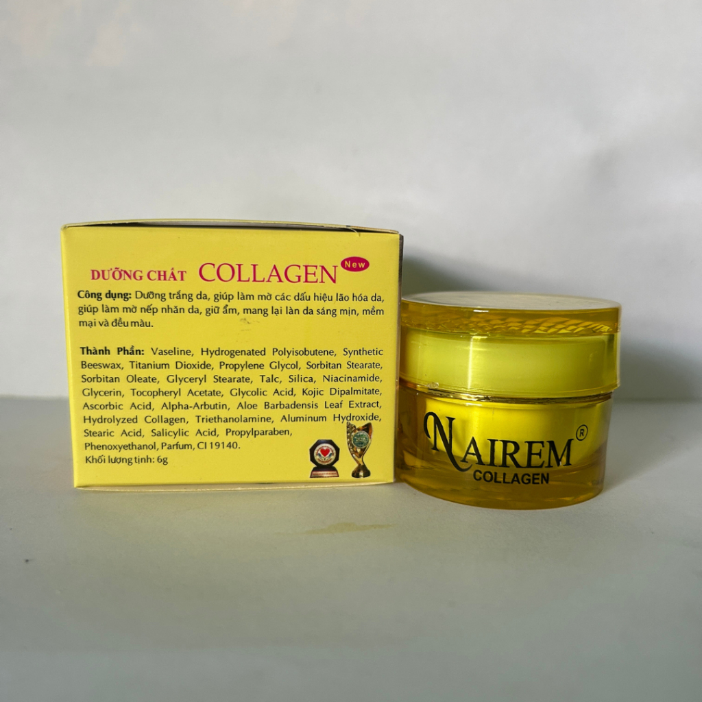 Kem Dưỡng Da Nairem Collagen Ngừa Lão Hóa Thu Nhỏ Lỗ Chân Lông 6g [Vàng]