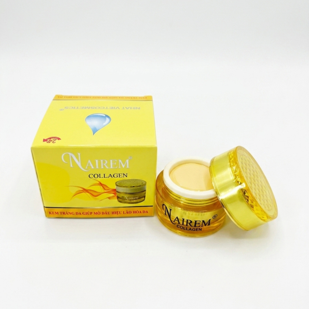 Kem Dưỡng Da Nairem Collagen Ngừa Lão Hóa Thu Nhỏ Lỗ Chân Lông 6g [Vàng]