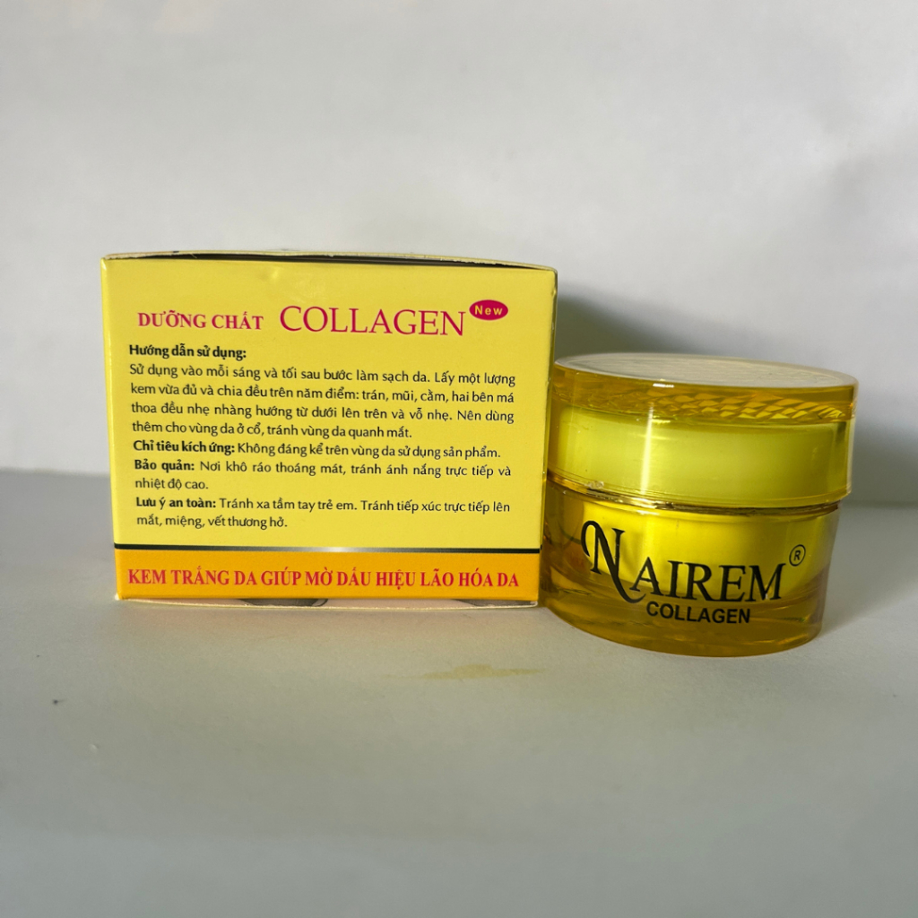 Kem Dưỡng Da Nairem Collagen Ngừa Lão Hóa Thu Nhỏ Lỗ Chân Lông 6g [Vàng]