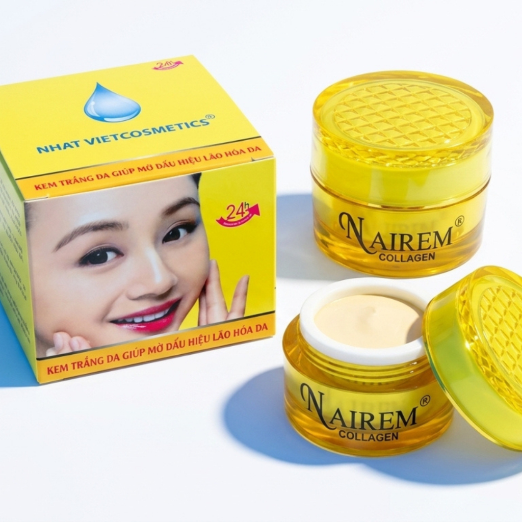 Kem Dưỡng Da Nairem Collagen Ngừa Lão Hóa Thu Nhỏ Lỗ Chân Lông 6g [Vàng]