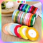 COMBO 5 CUỘN Ruy băng lụa satin 1cm - Cuộn 25 Yards/Cuộn DUHA 053