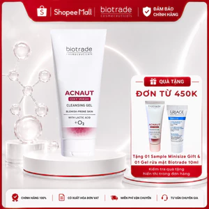 Sữa Rửa Mặt Dạng Gel Dành Cho Da Dầu Mụn Biotrade Acnaut Oxy Wash Cleansing Gel 50ml & 200ml