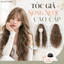 TÓC GIẢ LƯỚI HOA BỘ XOĂN SÓNG DÀI 55-60CM TẶNG LƯỚI TRÙM TÓC THẬT