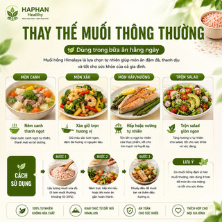 ( Hàng chính hãng) Muối Hồng Himalaya organic Himas chứa 84 khoáng chất , 500g