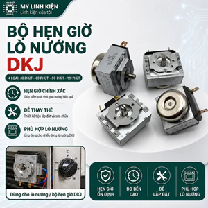 Bộ hẹn giờ lò nướng cơ DKJ -Y 2 chân trục tròn.
