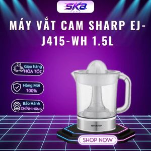 Máy vắt cam Sharp EJ-J415-WH 1.5L, 40W, 2 đầu vắt - Bảo hành chính hãng 12 tháng