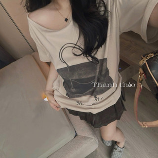 Áo Phông Lệch Vai Hình Túi Kiều Trang