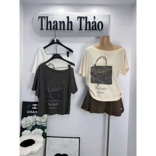 Áo Phông Lệch Vai Hình Túi Kiều Trang