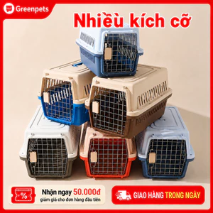 Lồng Hàng Không Dành Cho Chó Mèo, Lồng Vận Chuyển Thú Cưng Size 48CM, 58CM, 66CM