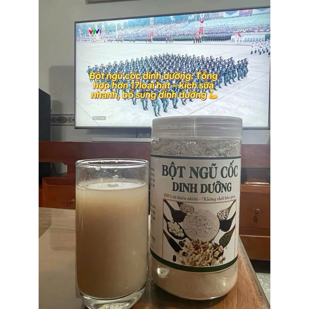 Bột Ngũ Cốc Dinh Dưỡng 17 Loại Hạt Cho Người Ăn Kiêng Giữ Vóc Dáng 500g - Thảo Mộc Organic