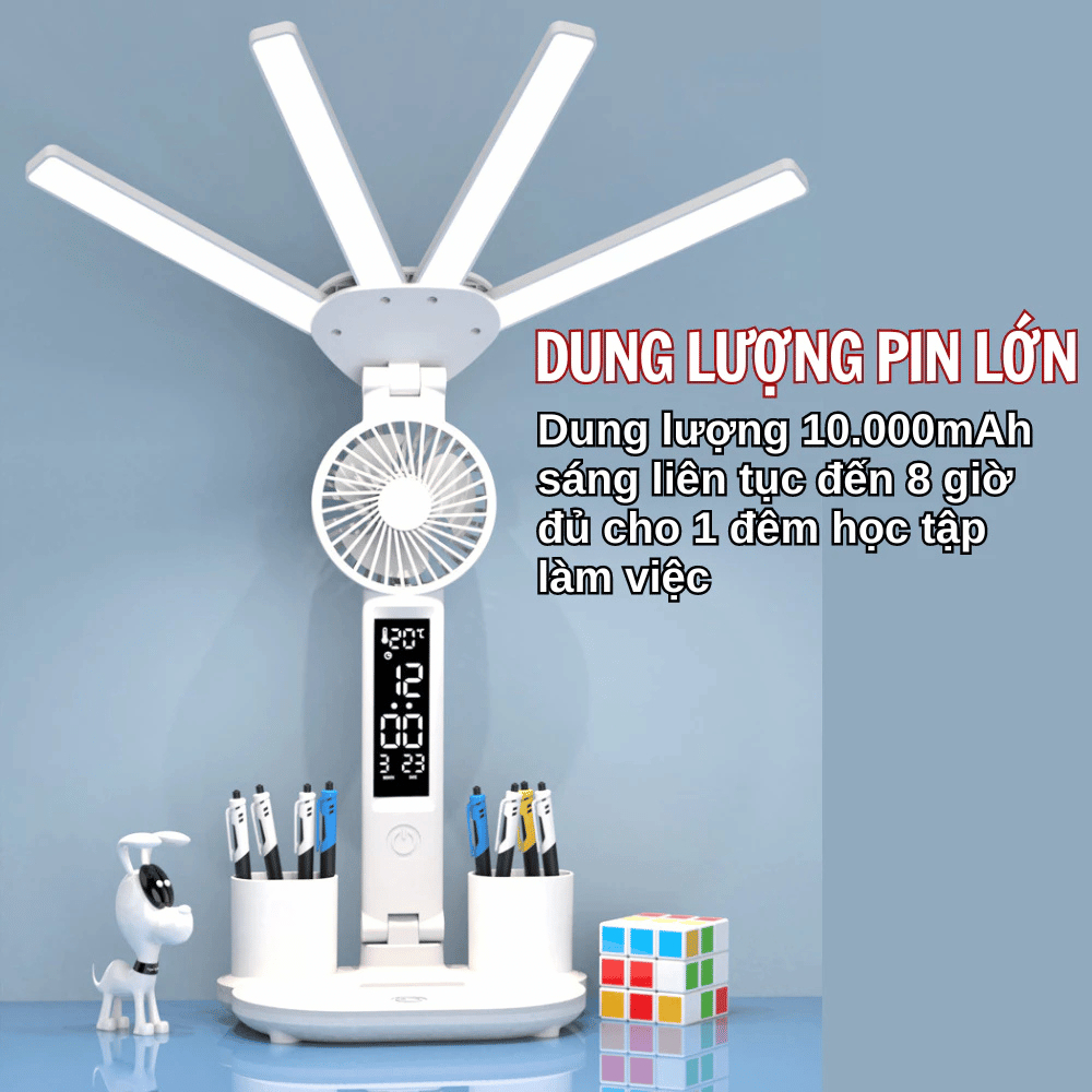Đèn Học Để Bàn Tích Điện Chống Cận Sạc USB 3 Chế Độ Ánh Sáng Bảo Vệ Mắt | BigBuy360 - bigbuy360.vn