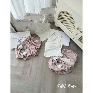 PHẠM THÙY SHOP: SET BỘ ÁO BA LỖ CÓ MÚT MIX QUẦN BÍ KÈM GẤU XINH XẮN