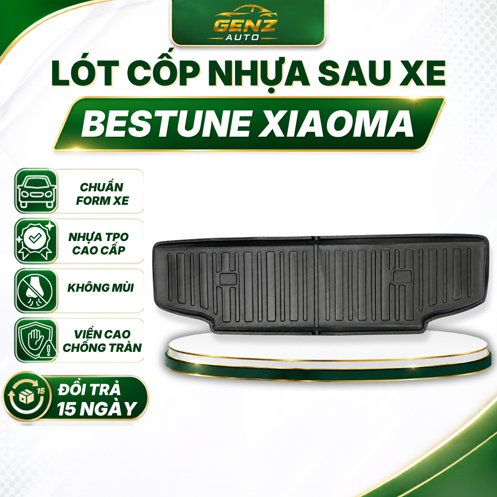Lót cốp Bestune Xiaoma - Nhựa dẻo TPO Không mùi, Chuẩn khít form xe, Chống thấm nước, Dễ vệ sinh