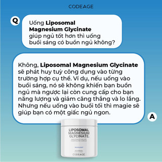 Viên Uống Bổ Sung Magiê Hỗ Trợ Giấc Ngủ, Xương Khớp, Giảm Stress Codeage Liposomal Magnesium 240v