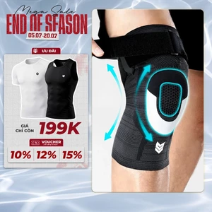 Băng gối Redikick Knee Shield Pro Phản quang chơi Bóng Rổ Pickleball Gym Chạy Bộ Bóng Đá Tennis