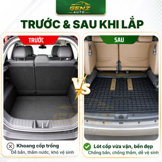 Lót cốp TOYOTA INNOVA 2006 - NAY - Nhựa dẻo TPO Không mùi, Chuẩn khít form xe, Chống thấm nước, dễ vệ sinh