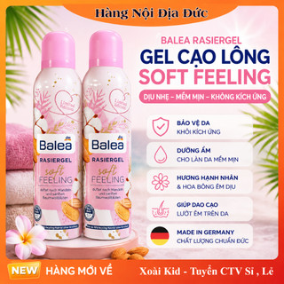 [CÓ CHE TÊN] GEL CẠO LÔNG BALEA - Wax tẩy lông dễ dàng với sản phẩm từ Đức