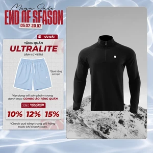 Áo thể thao dài tay Redikick All-Free Zip Shirts chơi Bóng Rổ Pickleball Gym Chạy Bộ Tennis