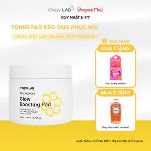Toner pad Keo Ong 61% Real Propolis C’NEW LAB cấp ẩm và giúp da mịn màng (70 miếng/140ml)