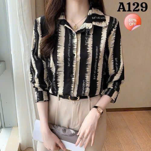 ( GIẢM GIÁ - HÀNG LẺ SIZE- XẢ KHO  ) Áo Sơ Mi công Sở Mango Mềm Mát Lịch Sự  (2)