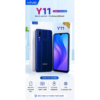Điện Thoại Vivo Y11 Fullbox 3GB/32GB 6GB/128GB | Pin 5000mAh | Camera Kép AI | Màn Hình 6.35 Inch | Bảo Hành 12 Tháng