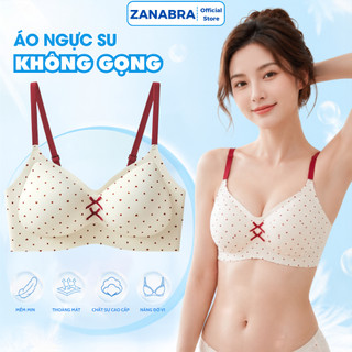 Áo Ngực Nữ Su Thạch Không Gọng Mút Mỏng Mềm Mịn, Áo Lót Nữ Họa Tiết Xinh Xắn Ôm Ngực Tôn Dáng ZANABRA A967