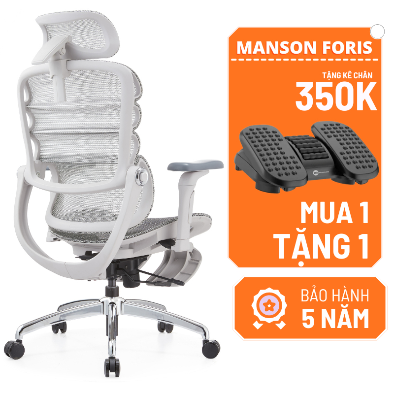 [The Manson - Hỏa Tốc 1h] Ghế Manson Foris (Tặng kê chân Lumi 350k) - Sihoo M57 - M77 - M18 - M90 - Manson Atum