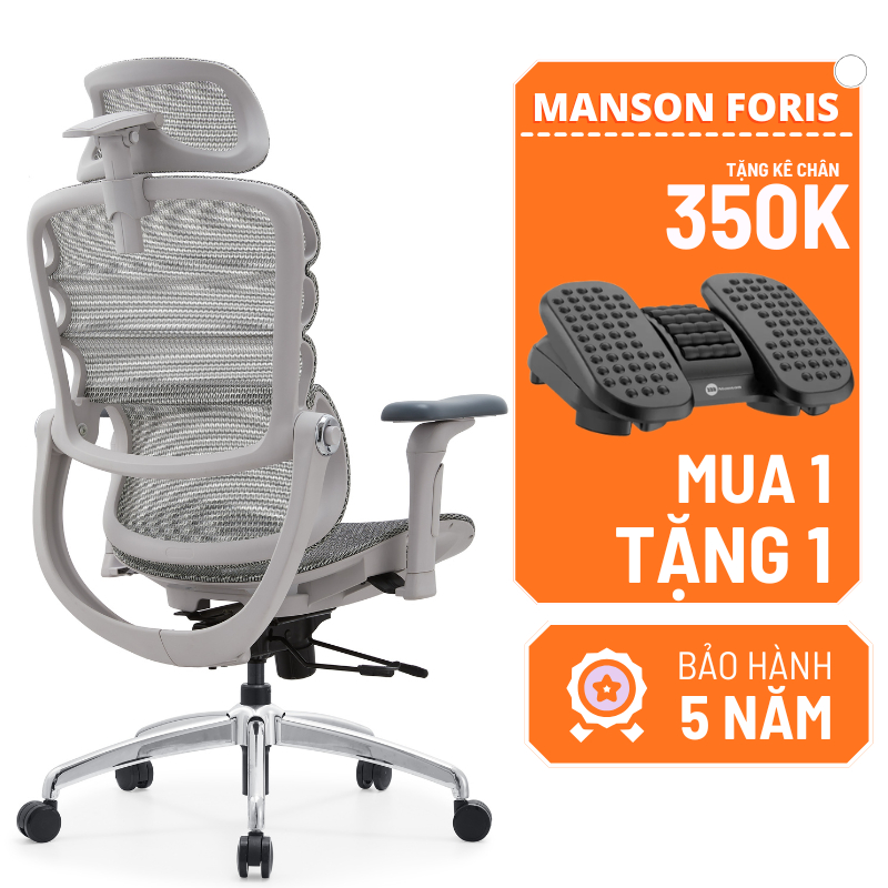 [The Manson - Hỏa Tốc 1h] Ghế Manson Foris (Tặng kê chân Lumi 350k) - Sihoo M57 - M77 - M18 - M90 - Manson Atum