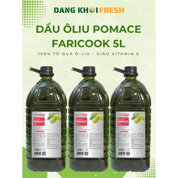 Dầu Oliu Pomace Faricook 5L Dầu Thực Vật Dầu Ăn Olive Nhập Khẩu Tây Ban Nha