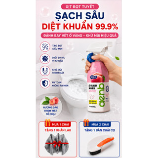 Chai Xịt Bọt Tuyết Vệ Sinh Bồn Cầu Đa Năng Aenb 1 chai 1 vòi 500g - Chai Xịt Thơm Toilet Tẩy Ố Vàng Kháng Khuẩn Nhà Tắm