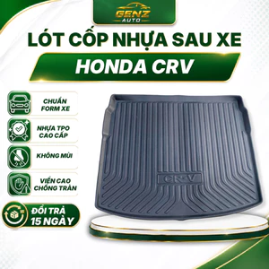 Lót cốp HONDA CRV 2023 - NAY - Nhựa dẻo TPO Không mùi, Chuẩn khít form xe, Chống thấm nước, dễ vệ sinh