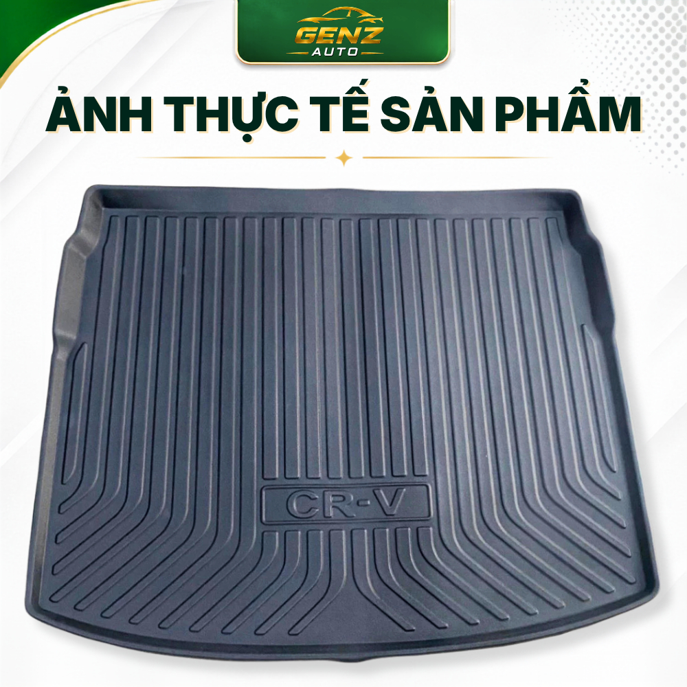 Lót cốp HONDA CRV 2023 - NAY - Nhựa dẻo TPO Không mùi, Chuẩn khít form xe, Chống thấm nước, dễ vệ sinh