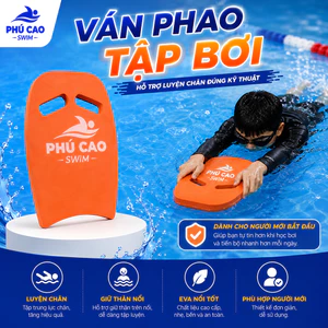 Ván Phao Tập Bơi Phú Cao Swim EVA Cao Cấp 40x28x3cm - Hỗ Trợ Luyện Chân Cho Người Mới Bắt Đầu