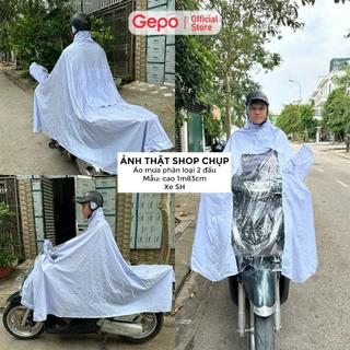 Áo Mưa 1 Người Áo Mưa 2 Đầu Áo Mưa Cánh Dơi Choàng Xe Máy Cao Cấp Trùm Toàn Thân Xe Máy