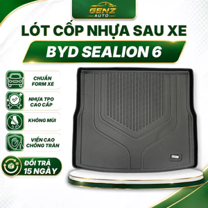 Lót cốp BYD Sealion 6 - Nhựa dẻo TPO Không mùi, Chuẩn khít form xe, Chống thấm nước, Dễ vệ sinh