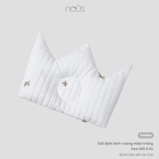Gối Nous Định Hình Chống Méo Đầu Cho Bé Trai, Bé Gái Sơ Sinh Siêu Đáng Yêu