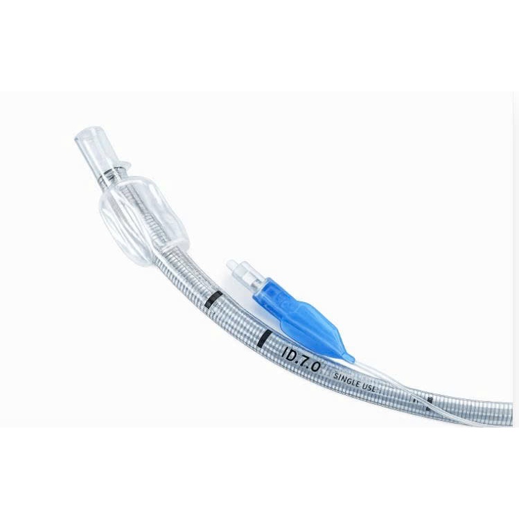 Ống đặt nội khí quản lò xo có bóng các số. Ống Nội Khí Quản Có Lò Xo Có Bóng Cuff Size 6.5/7/7.5 Chống Gập