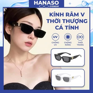 Kính mắt râm mát thời trang nữ nam phong cách retro Hàn Quốc siêu cá tính đi chơi biển chụp ảnh đẹp HANASO 334