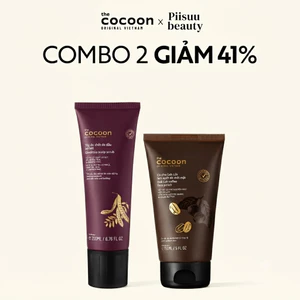 Combo 1 Tẩy da chết da đầu bồ kết 200ml + 1 Cà phê Đắk Lắk làm sạch da chết mặt Cocoon 150ml