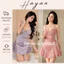 HT139 Váy ngủ 2s sexy phối ren hoa viền kèm ĐỆM LÓT,đồ ngủ lụa triết eo tôn dáng HT139
