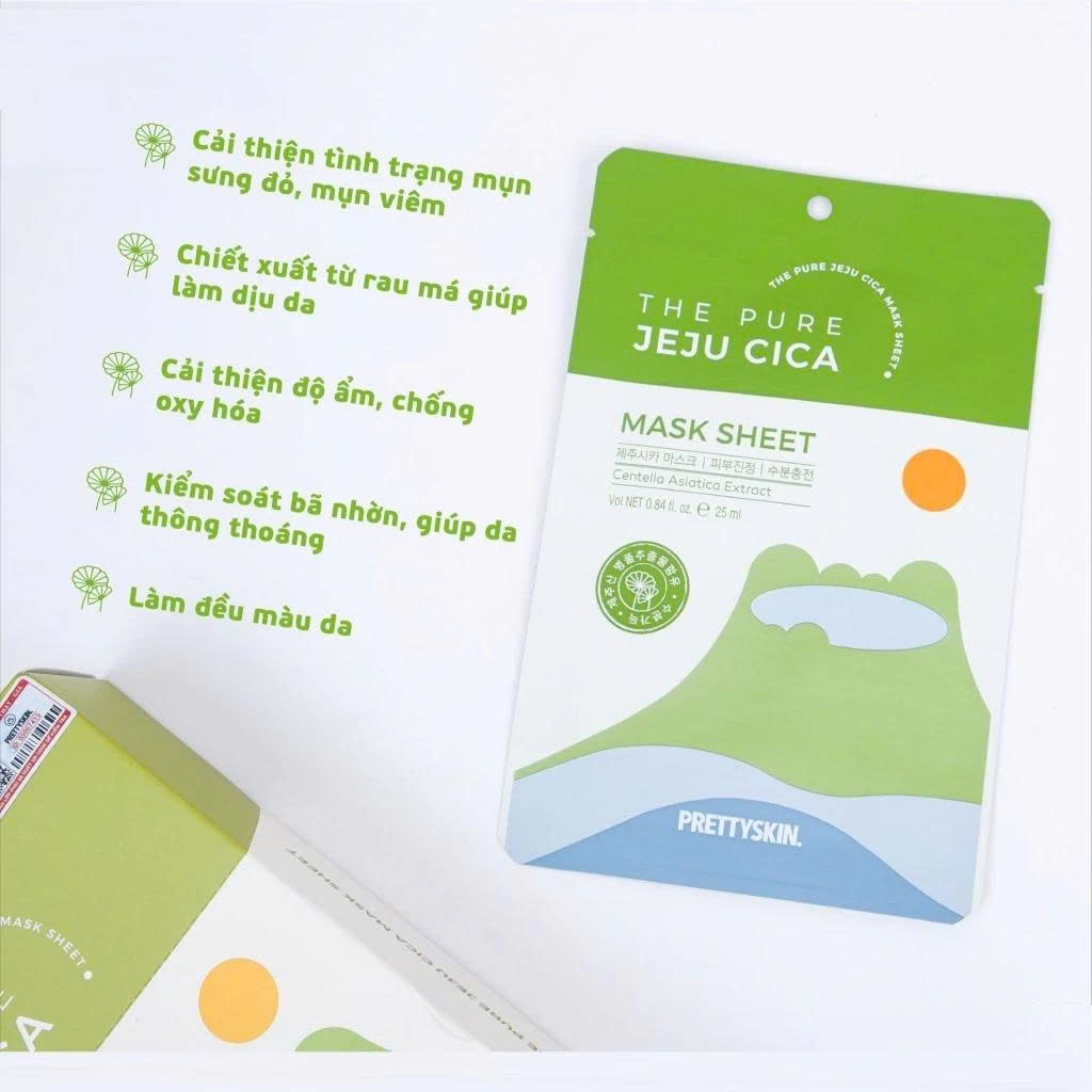 [CHÍNH HÃNG] Mặt nạ giấy B5 rau má dưỡng ẩm, phục hồi, dưỡng sáng cho da 25g - Cosmetics X