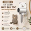Combo 5 Giá Treo Máy Sấy Tóc Dán Tường Hình Gấu Dễ Thương, Đa Năng Không Khoan Tường Kèm Chỗ Để Điện Thoại