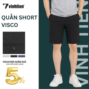 Quần Short Nam Classic 4567 Vải Visco Mềm Mỏng Giãn Nhẹ Vĩnh Tiến 375