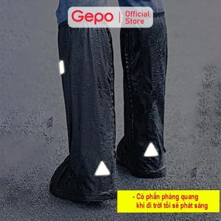 Ủng Đi Mưa Bọc Giày Trời Mưa Giầy Đi Mưa Ủng Bọc Giày Chống Nước Chất Liệu PVC 2 Lớp